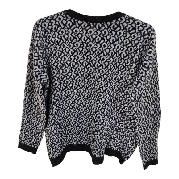 Brora Scottish Cashmere Jumper Sweater Print Pullover Women's Size 8 - 10 - Picture 7 of 11